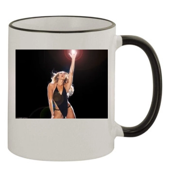 Stacy Keibler 11oz Colored Rim & Handle Mug