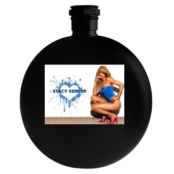 Stacy Keibler Round Flask