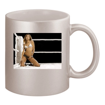 Stacy Keibler 11oz Metallic Silver Mug