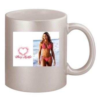 Stacy Keibler 11oz Metallic Silver Mug