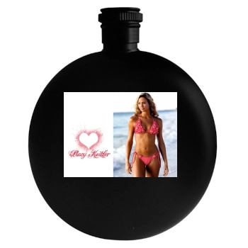 Stacy Keibler Round Flask