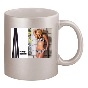 Stacy Keibler 11oz Metallic Silver Mug