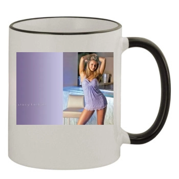 Stacy Keibler 11oz Colored Rim & Handle Mug