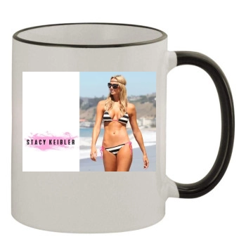 Stacy Keibler 11oz Colored Rim & Handle Mug