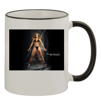 Stacy Keibler 11oz Colored Rim & Handle Mug