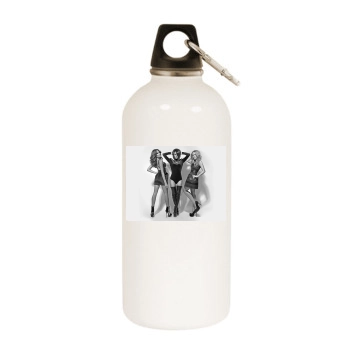 Sugababes White Water Bottle With Carabiner