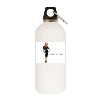 Sugababes White Water Bottle With Carabiner