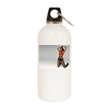 Sugababes White Water Bottle With Carabiner