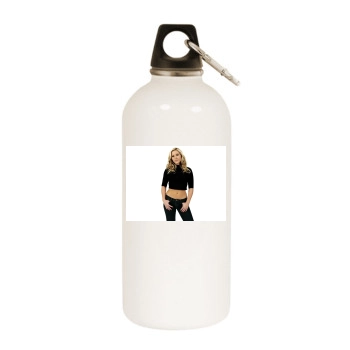 Sugababes White Water Bottle With Carabiner