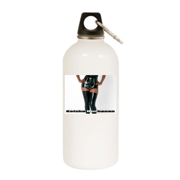 Sugababes White Water Bottle With Carabiner