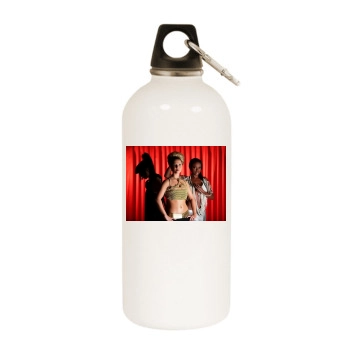 Sugababes White Water Bottle With Carabiner