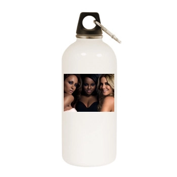 Sugababes White Water Bottle With Carabiner