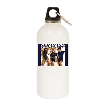 Sugababes White Water Bottle With Carabiner