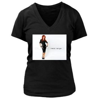 Sugababes Women's Deep V-Neck TShirt