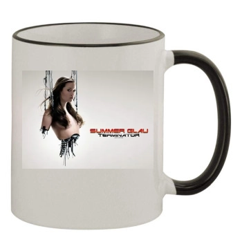 Summer Glau 11oz Colored Rim & Handle Mug