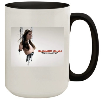 Summer Glau 15oz Colored Inner & Handle Mug