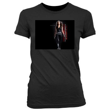 Summer Glau Women's Junior Cut Crewneck T-Shirt