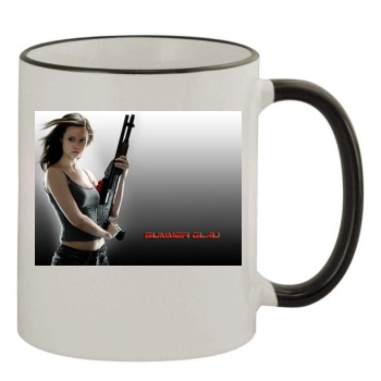 Summer Glau 11oz Colored Rim & Handle Mug