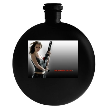 Summer Glau Round Flask