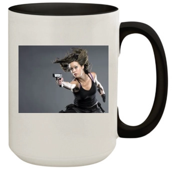 Summer Glau 15oz Colored Inner & Handle Mug