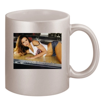 Summer Glau 11oz Metallic Silver Mug