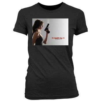 Summer Glau Women's Junior Cut Crewneck T-Shirt