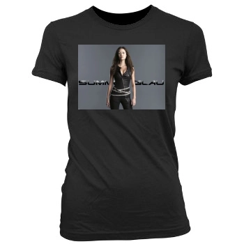 Summer Glau Women's Junior Cut Crewneck T-Shirt