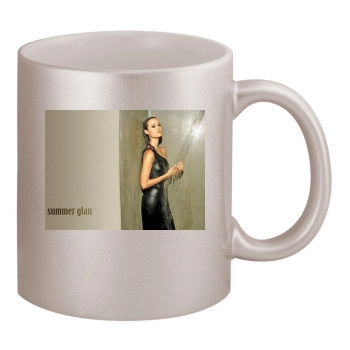 Summer Glau 11oz Metallic Silver Mug