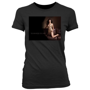 Summer Glau Women's Junior Cut Crewneck T-Shirt