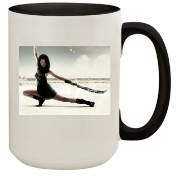 Summer Glau 15oz Colored Inner & Handle Mug