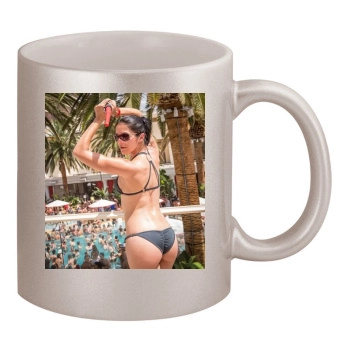 Adrianne Curry 11oz Metallic Silver Mug