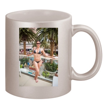 Adrianne Curry 11oz Metallic Silver Mug