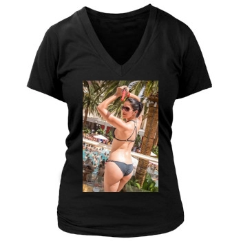 Adrianne Curry Women's Deep V-Neck TShirt