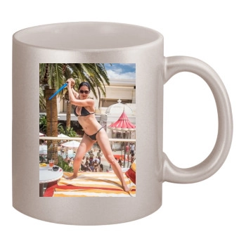 Adrianne Curry 11oz Metallic Silver Mug