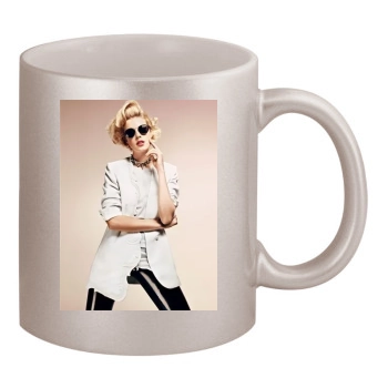 Agyness Deyn 11oz Metallic Silver Mug