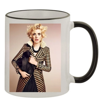 Agyness Deyn 11oz Colored Rim & Handle Mug