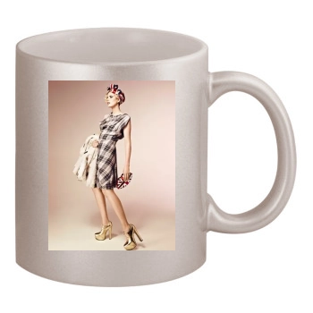 Agyness Deyn 11oz Metallic Silver Mug