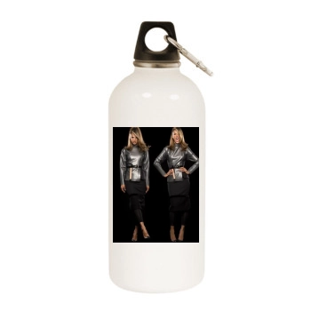 Alessandra Ambrosio White Water Bottle With Carabiner