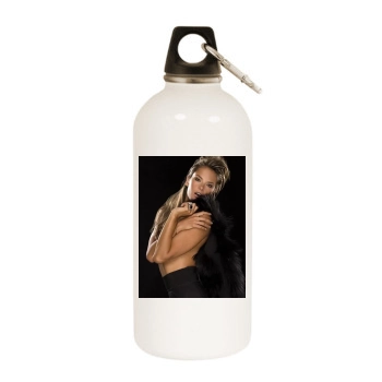 Alessandra Ambrosio White Water Bottle With Carabiner