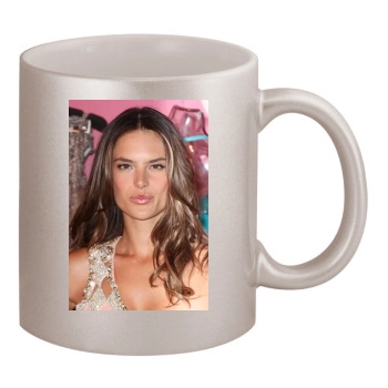 Alessandra Ambrosio 11oz Metallic Silver Mug