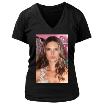 Alessandra Ambrosio Women's Deep V-Neck TShirt