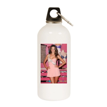 Alessandra Ambrosio White Water Bottle With Carabiner