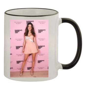 Alessandra Ambrosio 11oz Colored Rim & Handle Mug