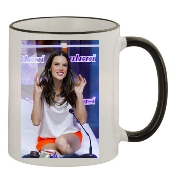 Alessandra Ambrosio 11oz Colored Rim & Handle Mug