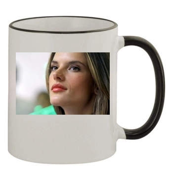 Alessandra Ambrosio 11oz Colored Rim & Handle Mug