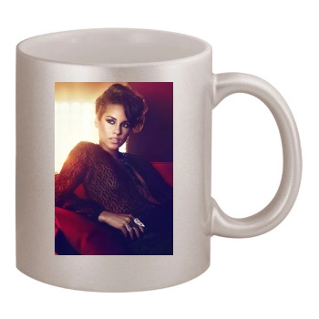 Alicia Keys 11oz Metallic Silver Mug