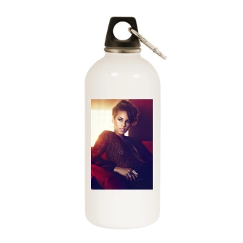 Alicia Keys White Water Bottle With Carabiner