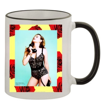 Alicia Silverstone 11oz Colored Rim & Handle Mug