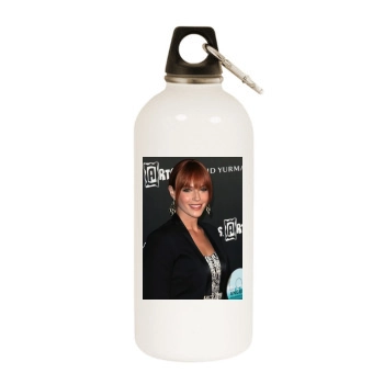 Amanda Righetti White Water Bottle With Carabiner