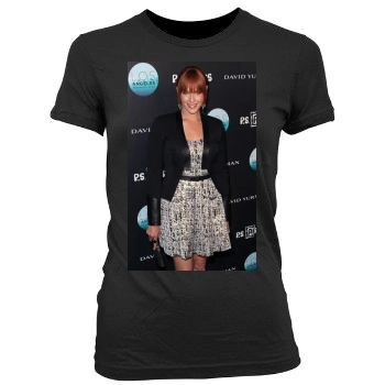 Amanda Righetti Women's Junior Cut Crewneck T-Shirt